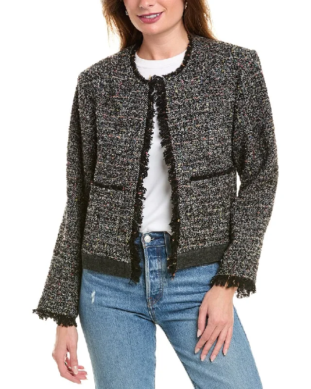 Joie Keely Tweed Wool & Mohair-Blend Jacket