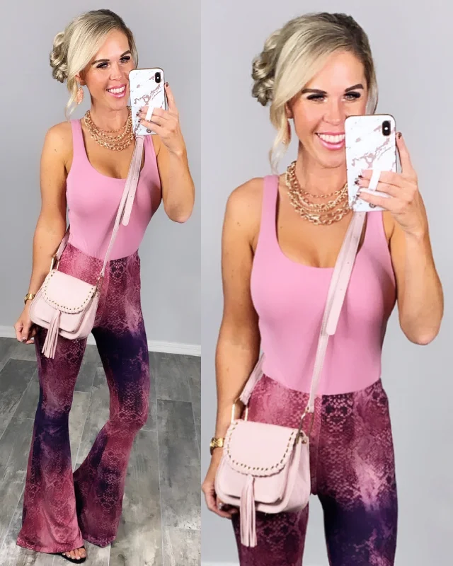 TightcircleSmitten With You Bodysuit - Mauve